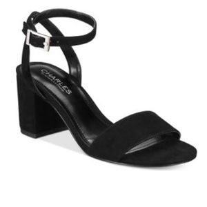 CHARLES DAVID Keenan low block heel sandal 10